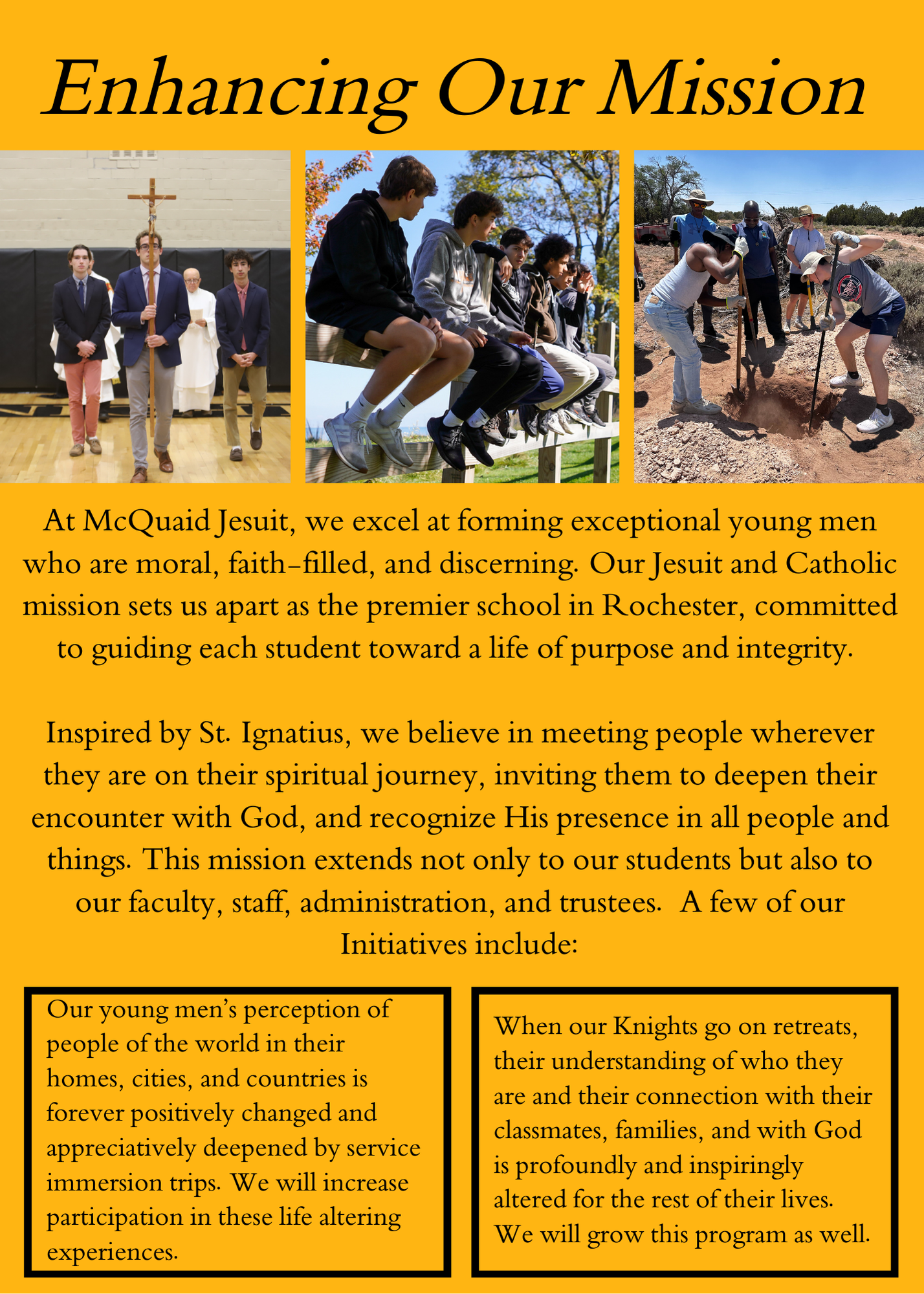 Enhancing Our Mission