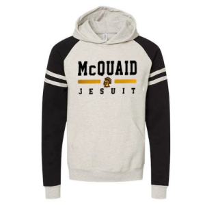 Varsity Colorblocked Raglan Hooded Sweatshirt